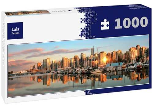 Lais Jigsaw Puzzle Vancouver skyline at sunset panorama 1000 pieces