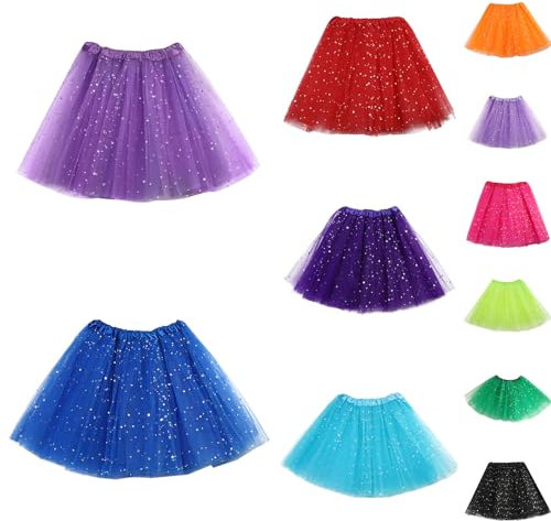 OUMSHBI Faschingskostüme Damen Krümelmonster Kostüm Tütü Weiß Damen Rock Gelb Minirock Winter Cord Tüllrock Braun Beige Petticoat Schwarz Rot Faschingskostüme Damen 80Er Jahre Tüllrock Gelb