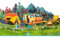 CNLITIHEKA Wald Camping Pop Up Karte, Happy Camping Geburtstagskarte, Camping Trip 3D Vatertag Pop Up Karte, Happy Retirement Karte - für Ehemann Opa Papa Sohn.