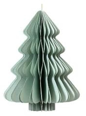 Kaemingk Weihnachtsanhänger Tannenbaum Mintgrün Glitter & Aufhänger 40 cm - Papier