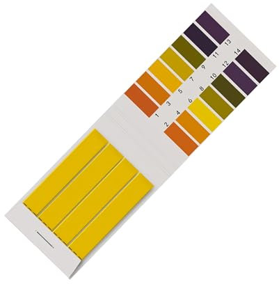 Varile PH Test Universalindikator mit 80 Teststreifen, pH-Wert-Bereich 1-14, Lackmuspapier Päckchen, für Outdoor I Labor I Wassertanks I Frischwasserlageung
