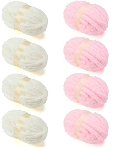 ERLYEEN Filato di ciniglia grosso, morbido, spesso, soffice filato jumbo per maniche e coperte