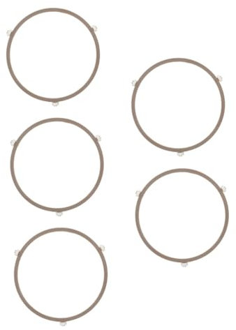iplusmile 5pcs Microwave Oven Turntable Holder Microwave Turntable Ring Replacement Rotating Ring Roller Easy to Install Accessory