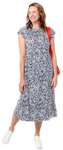Lily & Me Sway Cotton Jersey Midi Dress - Navy - Size 16