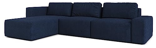 AXLIVING Couch XXL L Form Arkleton Eckcouch Blau 360 cm – Modern L