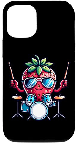 Fraise Avec Batterie Rythme Frais Coque pour iPhone 12/12 Pro