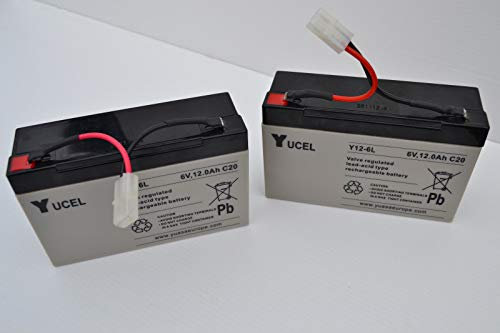 Microcat/Microcat HD Bait Boat Batteries - Pair - 6 Volt 12Amps