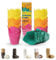 katbite 200 Stück Tulpen Backförmchen, Muffin Backbecher aus Papier Cupcake Einlagen für Party (Multicolor)