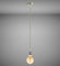 Trango 9000SL LED Retro Pendelleuchte Nickel matt inkl. 1x E27 4 Watt LED Amber *VINTAGE* Glühbirne 2500K warmweiß Gold farbig, Hängelampe inkl. 110cm in modernem Design Textilkabel