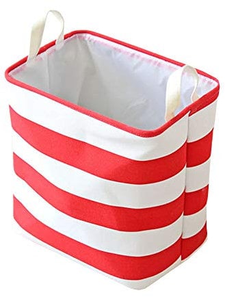 KUENG Storage Cubes Storage Baskets Small Cube Storage Box Storage Units With Boxes Kids Storage Boxes Canvas Storage Box red