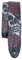 Perri's Leathers Ltd.- Guitar Strap- Direct To Leather- Skull And Rose- Adjustable - For Acoustic/Bass/Electric Guitars - Made in Canada (P25DTL-11039)