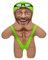 Kissen mit eigenem Foto Personalisiertes Lustiges Fotogeschenk mit eigenem Gesicht Bedruckt 45 cm Hoch Body Körper Foto-Kissen zum Geburtstag Vatertag Motiv Wrestling [091]
