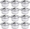CODIRATO 12 Stücke Kohlenstoffstahl Kugelrollen Universal Metall Kugellager Kugel Transfer Kugellager Schwerlast Kugelrollenlager 15mm Kugelrollen mit Stahlkugel Rollenlager für Gepäck Schiebe
