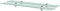 INLIFE Schwebende Regale 2 STK. Glas 80x10 cm 8 mm,Transparent,4.1KG