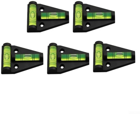 SMZhomeone Präzisions-T-Typ-Wasserwaage für Fliesen, Verputzen, leicht zu tragen, stabil (Schwarz, Rot, Orange, Gelb) (Schwarz)