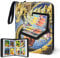 Anime Trading Card Binder for Dragon Cards, 4 Pocket with 50 Sleeves up to 400 Cards TCG Card Binder, Waterproof Card Storage Book, Cards Display Case