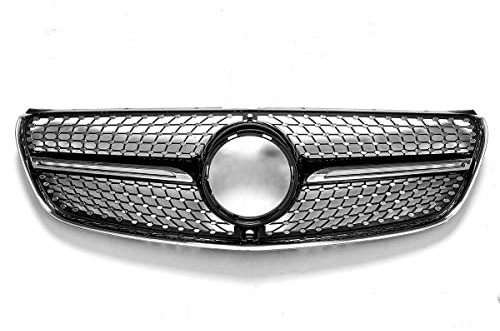 NIKISO Auto Griglie Anteriori Griglia della Griglia Anteriore dell'automobile con La Macchina Fotografica per M&ercedes per B&Enz Classe V per W447 per V250 per V260 2015-2020(Glossy Black)