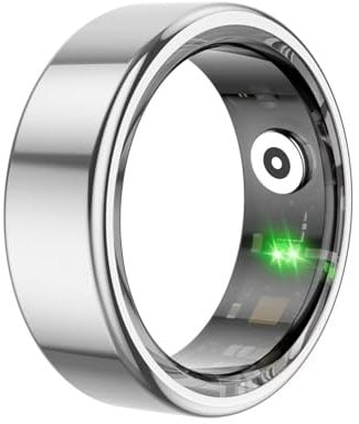 Smart Ring Fitness Tracker Smartringe für Herren Damen Smart Ring Android Smartring Fitnessring Schlaftracker Gesundheitsring Herren Schrittzähler Fitnesstracker Pulsmesser Sport Rosegold Schwarz