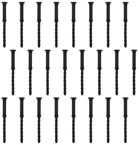 Zangc PC Case Fan Screws PC Cooling Fan Mounting Screw CPU Fan Installation Pin Rivets Rubber Fan Mounts Anti Vibration Screws 65mm/2.56in 24PCS