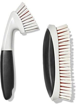 OXO Grout and Heavy Duty Brush, White