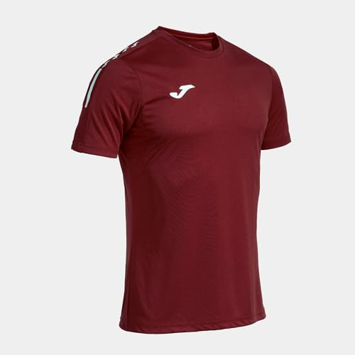 Joma Herren-Sport-T-Shirt mit kurzen Ärmeln, 6XS–4XL, elastisch und atmungsaktiv, ideal zum Laufen, Fitnesstraining und für olympische Wettkämpfe