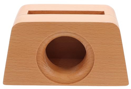 KONTONTY Cube Holzlautsprecher Dolomiten Handyständer mit Trapezförmigem Design und Handyhalterung für Verbesserte Klangqualität und Videoanrufe Am Schreibtisch