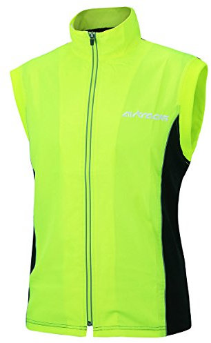 Airtracks Thermo Winter Fahrradweste Laufweste Pro Radweste Warm Atmungsaktiv Winddicht Wasserabweisend Reflektierend S M L Xl XXL XXXL 3Xl 4XL - neon - M