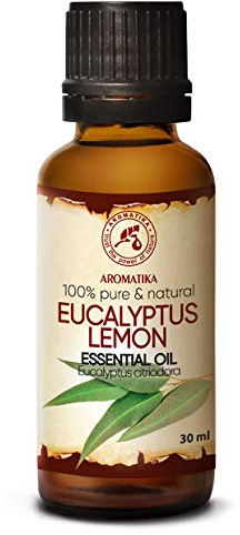 Olio Essenziale di Limone ed Eucalipto 30ml - Eucalipto Citriodora - Olio per Aromaterapia - Diffusore di Aromi - Bagno - Meglio per la Bellezza di Capelli e Corpo - 100% Puro e Naturale