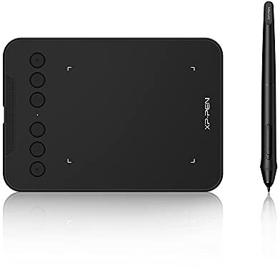 XP-PEN Deco mini4 Tableta Gráfica de Dibujo | Portátil(Niveles de Presión 8192) | con Lápiz sin Batería (8192 Niveles) | con Software ArtRage Lite | Compatible con Windows, Mac, Android