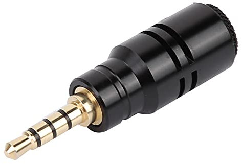 Yunir Spina Standard da 3,5 mm, Mini Microfono Spina Jack Portatile da 3,5 mm per Smartphone Cellulare EY-630A, per telefoni cellulari, Tablet, Penne di Registrazione, Fotocamere SLR(Quattro Poli)