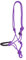 USG 15050024 Knotenhalfter, umflochtener Nasenriemen mit Glitzersteinchen, Lila, Shetty/Pony
