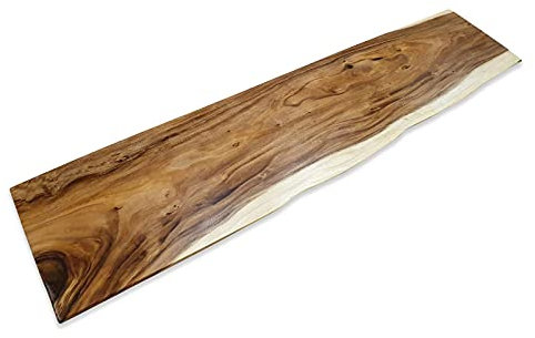 Kinaree Regalbrett Suar Holz 100-200cm - DIY Akazie Regalbretter Verschiedene Größen - 15-45cm Tiefe Ablagen zum Selber Bauen (140x25-35cm)