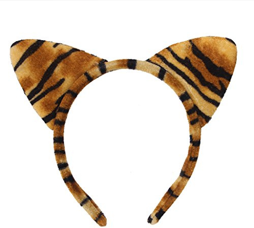FATTERYU Fashion Frauen Plüsch Tiger Leopard Katze Ohr Stirnband Haarband Cosplay Party Fancy