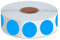 1500 Stück blaue runde Farbcodierungs aufkleber, Inventar etiketten mit Perforationslinie in Rolle (2,5 cm Durchmesser)