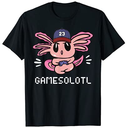 Gamesolotl Video Gamer Axolotl mit Baseball Cap Youth T-Shirt
