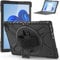 Junfire Case for Microsoft Surface Pro 7 Plus/7+/7/6/5/4/LTE, Rugged Protective Cover with Kickstand, Pen Holder, Hand Strap, Compatible with Type Cover Keyboard, Black