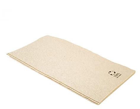 wisefood Papier Servietten, 50 Stück, rechteckig natur braun 20x10cm, 2-lagig, 1/8 Faltung, für Partys, Geburtstag, Feiern, hochwertige recycelbare und biologisch abbaubare Tischservietten