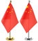 GANAZONO China- Tischfahne 2 Sets Chinesische Tischflagge China Kleine Tischflaggen Chinesische Mini- Schreibtischflagge auf Standbasis Dekoration Kleine Mini- Flaggen Dekorationen