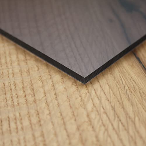 Polycarbonat | Plexiglas | getönt grau | vers. Größen | Zuschnitt Platte | 4mm | 21% Transmission Blickdurchlässig (transparent) hochglänzend | UV beständig (max. 400x400 mm - Wunschmaß eintippen)