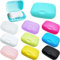Lot de 10 porte-savons en plastique pour salle de bain, camping, gym, voyage d'affaires, 10 couleurs