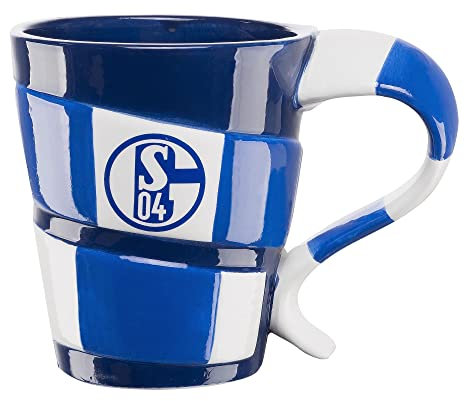 FC Schalke 04 Tasse Kaffeetasse Kaffetasse Schal Blockstreifen