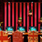 SAIMEYI PVC-Tapete Vertikal Gestreifte Wallpaper Tapete. Rot Und Schwarz Für Internetcafés, Hotels, Bars. Rot Und Schwarz Im Modernen Stil