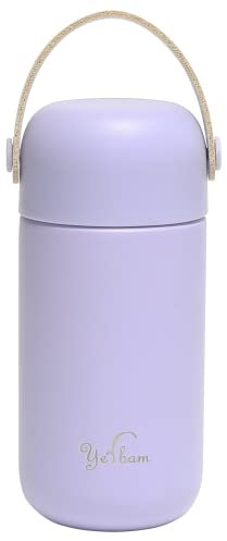 Yerbam Mini-Becher, Edelstahl, vakuumisoliert, doppelwandig, klein, BPA-frei, auslaufsicher, 156 ml (Light Periwinkle)