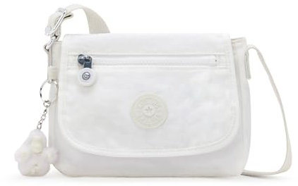 Kipling Damen Sabian Mini Crossbody Leichte Alltags Geldbörse Schultertasche, Pure Alabaster, 14.25''L x 14.25''H x 4''D