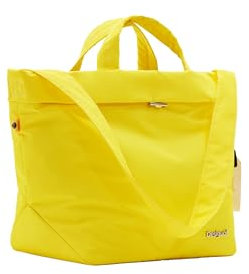 Desigual Women's PRIORI LITUANIA Accessories Nylon Shopping Bag, Yellow
