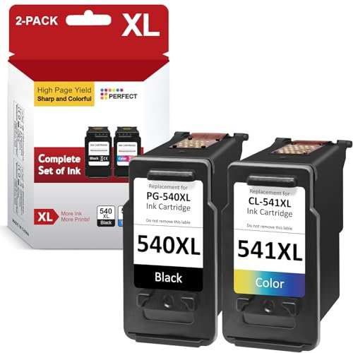 Druckerpatronen 540 541 XL, 540XL 541XL Multipack Kompatibel für Canon Druckerpatronen 540 541, PG-540XL CL-541XL Kompatibel für Pixma TS5150 TS5151 TS5100 MG3650s MG4250 MG3550 MG3150 MG3650 MX475