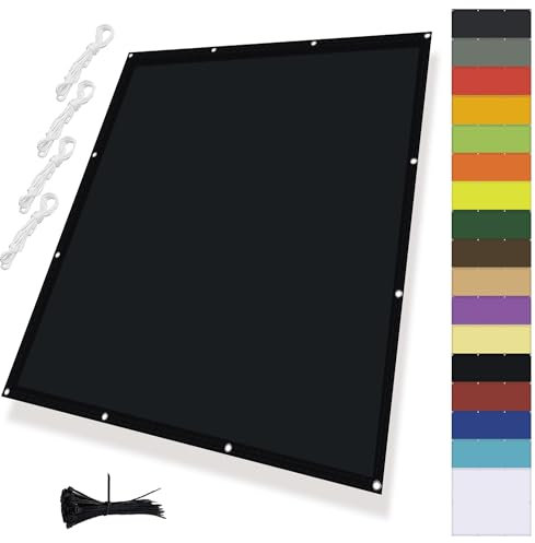 MENGH Sonnensegel Wasserdicht Rechteckig mit ösen, Viele Größe und Farben, Wind- und 98% UV-Schutz,200g/m²,100% Polyester,Sonnenschutz für Balkongeländer, Terrasse & Garten