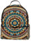 WOSHJIUK Reiserucksäcke für Damen,Herrenrucksack,Blumen Mandala im ethnischen Stil,Rucksack
