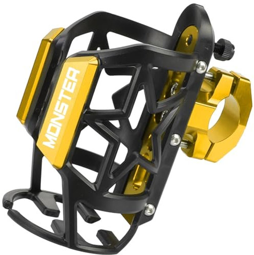 Motorrad Getränke Wasser Flasche Käfig Trinken Tasse Halter Stehen Halterung Für Ducati Monster 400 620 695 696 750 796 797 821 900 1000 (Color : Monster Gold)