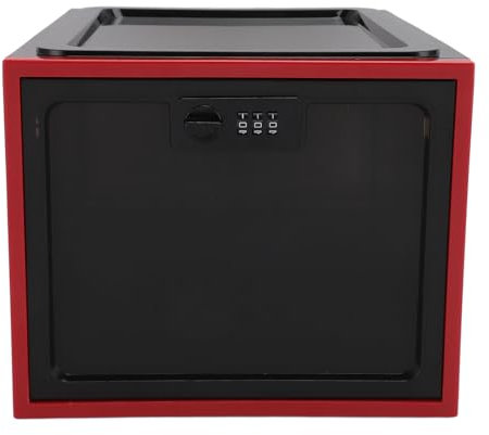 YUYTE Medizin Aufbewahrungsbox Abschließbare, Abschließbare Aufbewahrungsbox, Transparent mit 3-stelligem Zahlenschloss, Groß und Robust, für Snacks, Telefon, Tablet